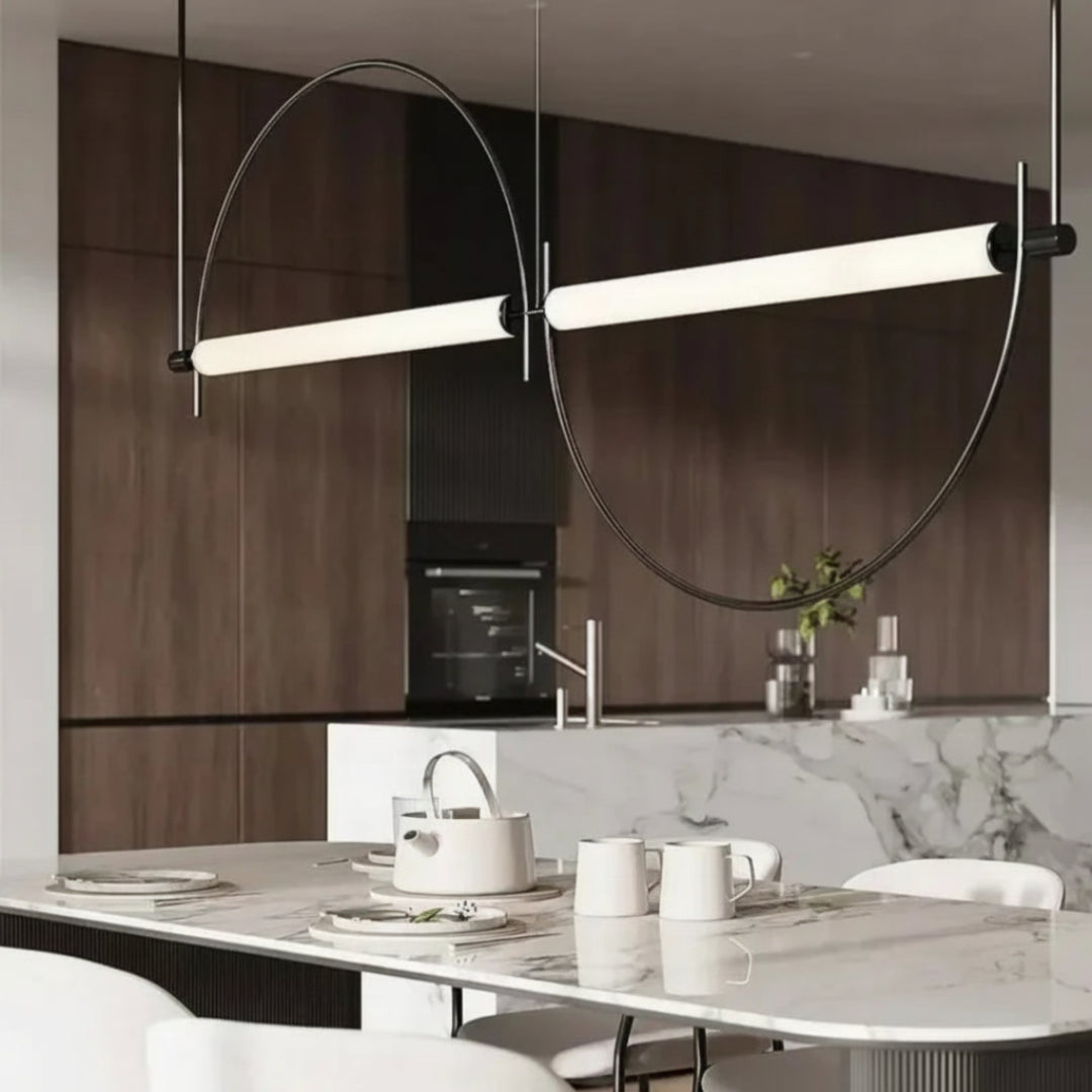 Linear LED Chandelier – Minimalist Pendant Light