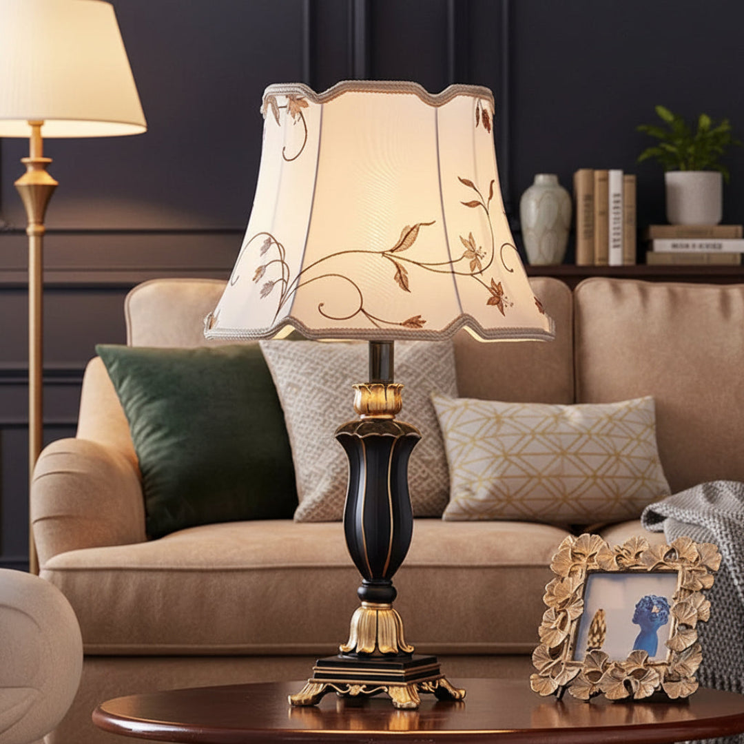 Nordic Fabric Bedside Table Lamp – Modern Hotel Style Desk Light