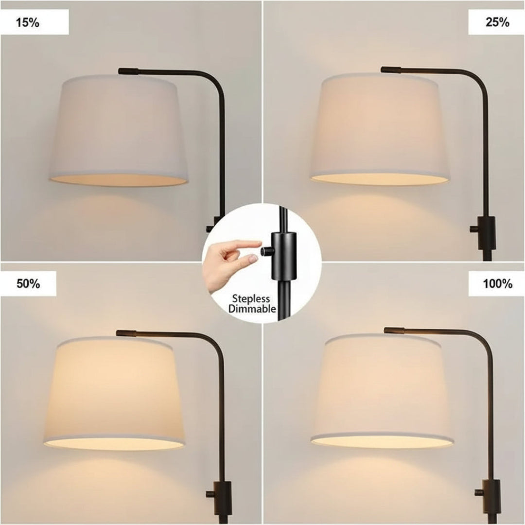 Modern Iron Fishing Floor Lamp – Minimalist Adjustable Arc Light for Living Room & Bedroom