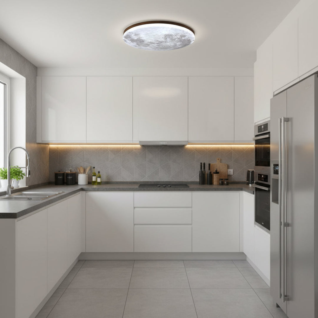Moon LED Flush Mount Ceiling Light – Dimmable