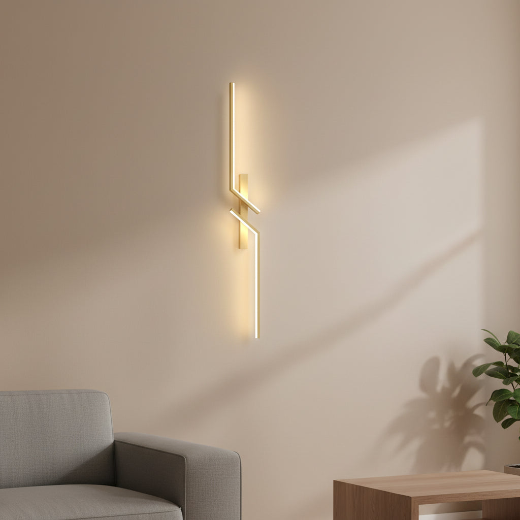 Modern LED Wall Lamp – Slim Strip Light with Remote Dimming for Bedroom & Living Room