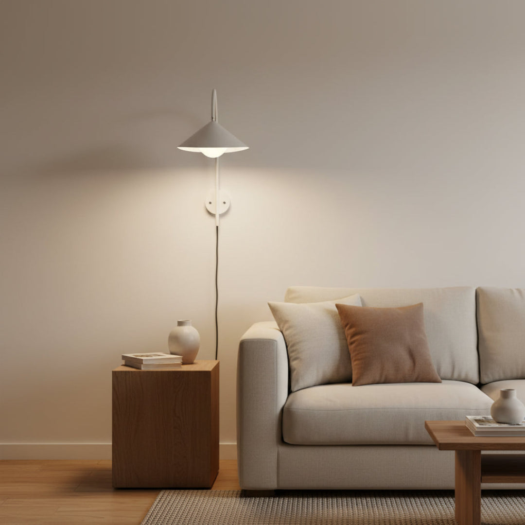 Danish Wall Sconce – Modern Scandinavian Bedside Wall Lamp