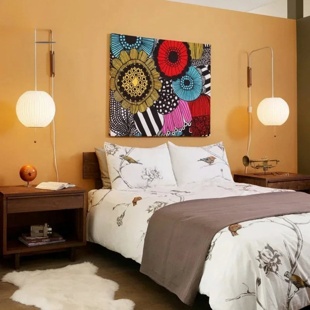 Italian Design Wall Lamp – Modern Silk Sconce