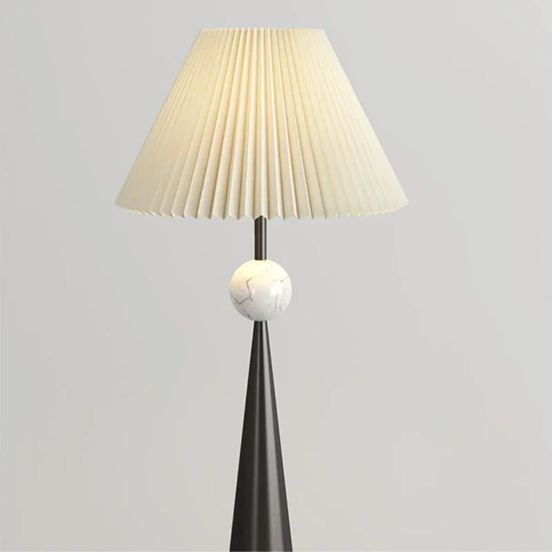 Wabi-Sabi Floor Lamp – Fabric Shade Minimal Design