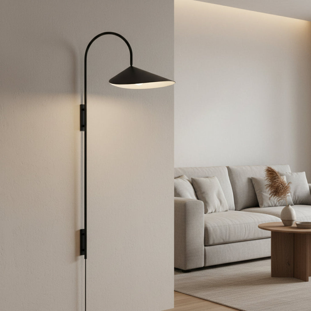 Danish Wall Sconce – Modern Scandinavian Bedside Wall Lamp