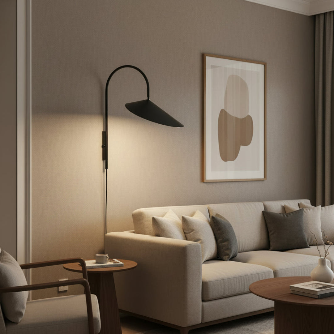 Danish Wall Sconce – Modern Scandinavian Bedside Wall Lamp