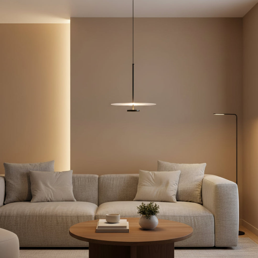 Minimal Disc Pendant Light – Modern LED Hanging Lamp
