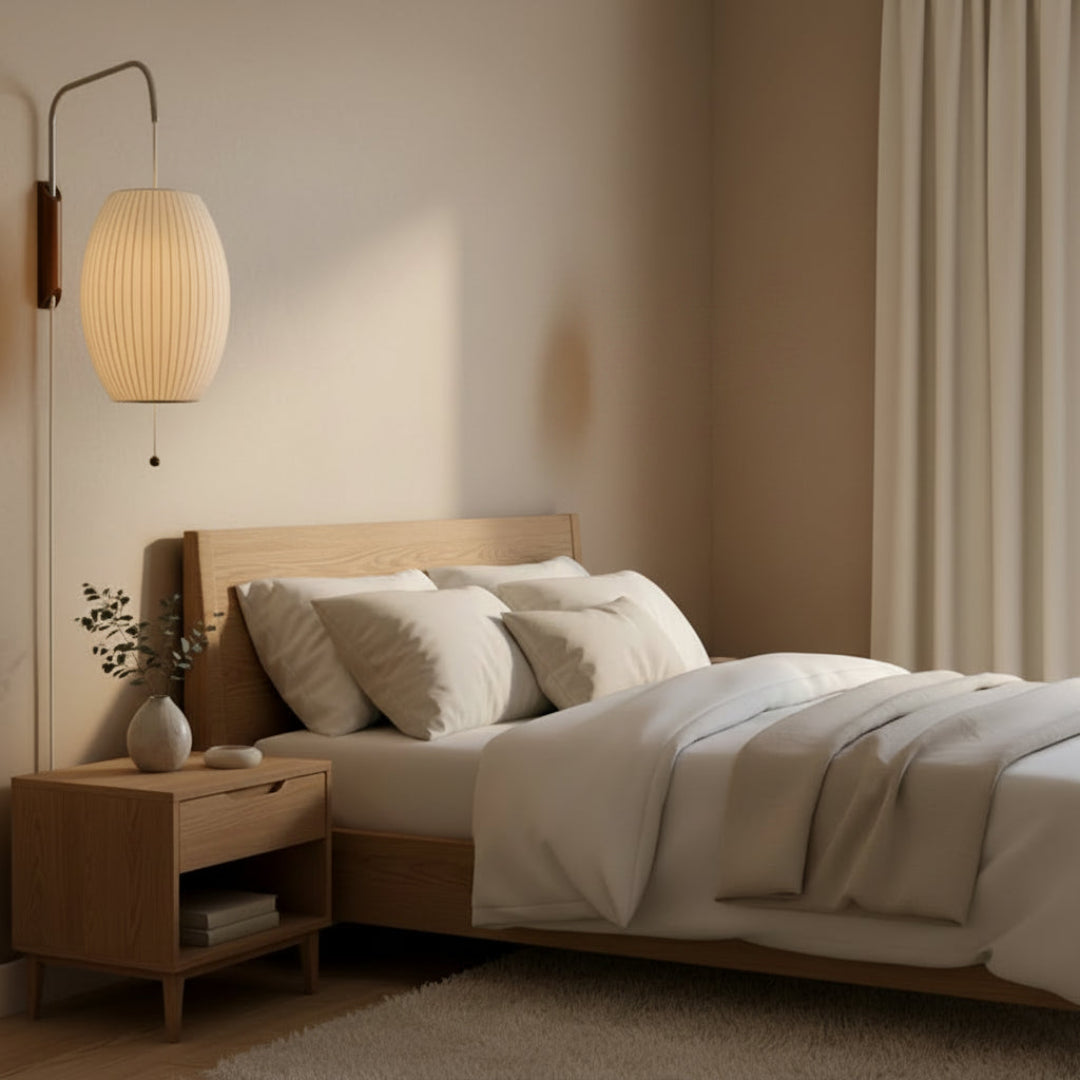Italian Design Wall Lamp – Modern Silk Sconce