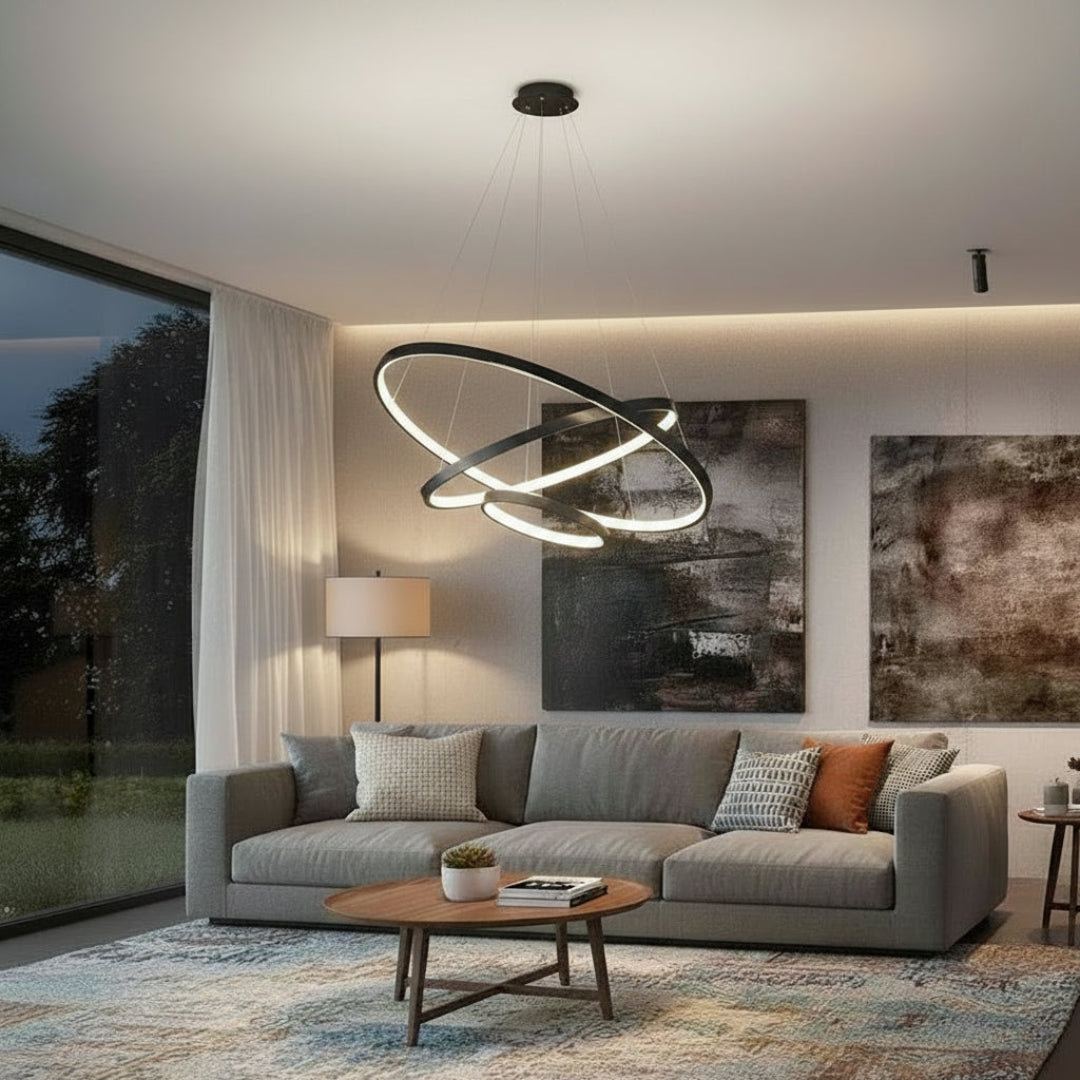 LED Ceiling Chandelier – Modern Wrought Iron Light