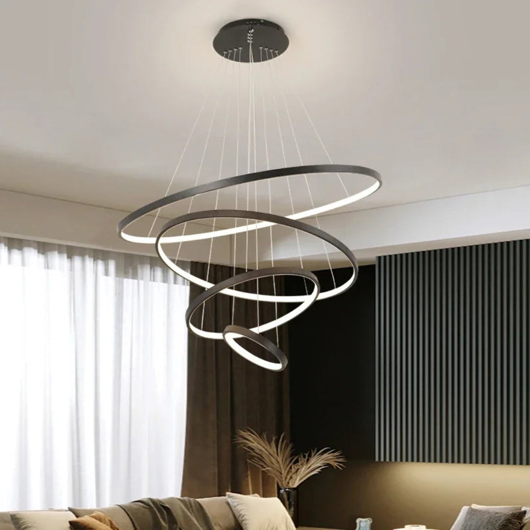LED Ceiling Chandelier – Modern Wrought Iron Light