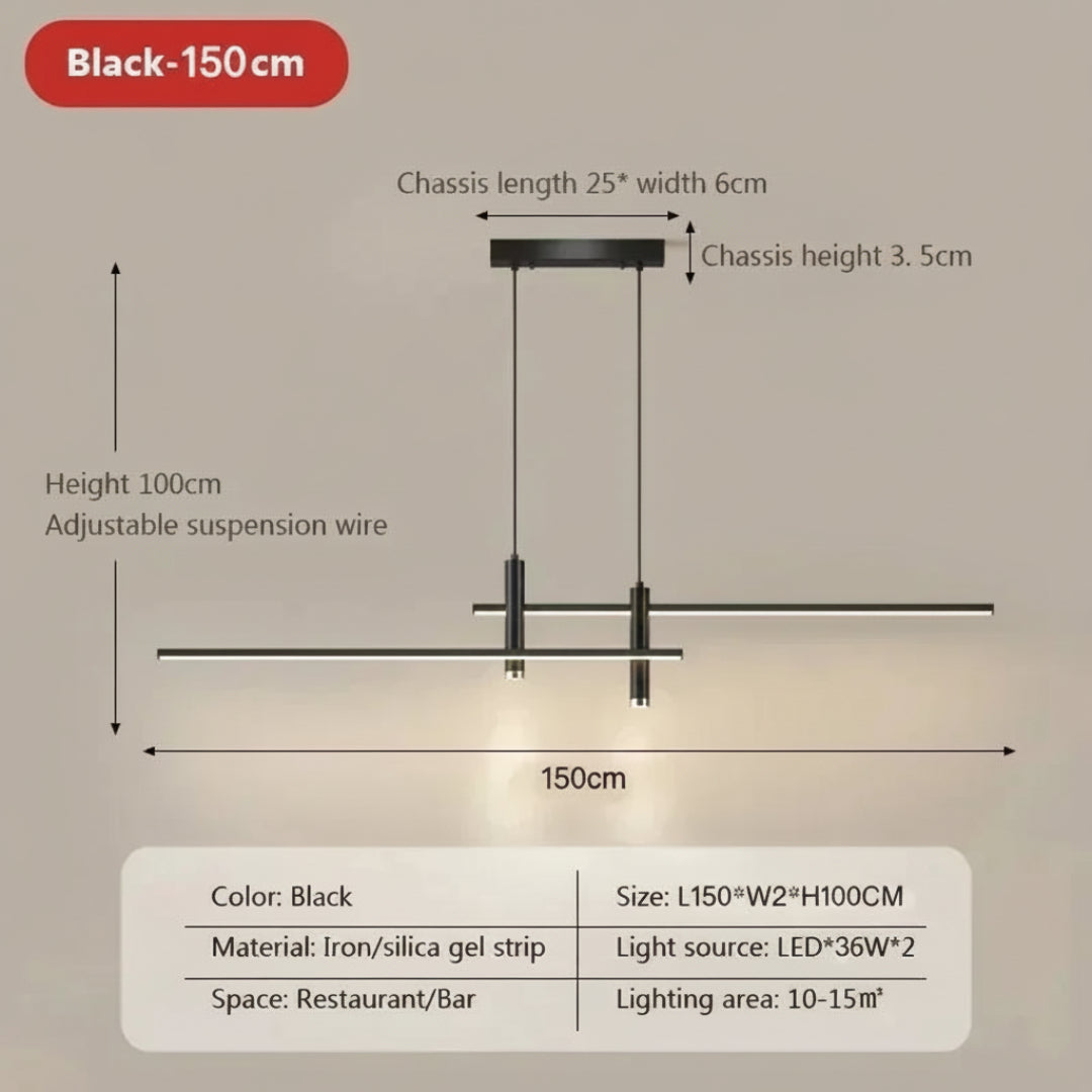 LED Pendant Light – Dimmable Smart Hanging Chandelier
