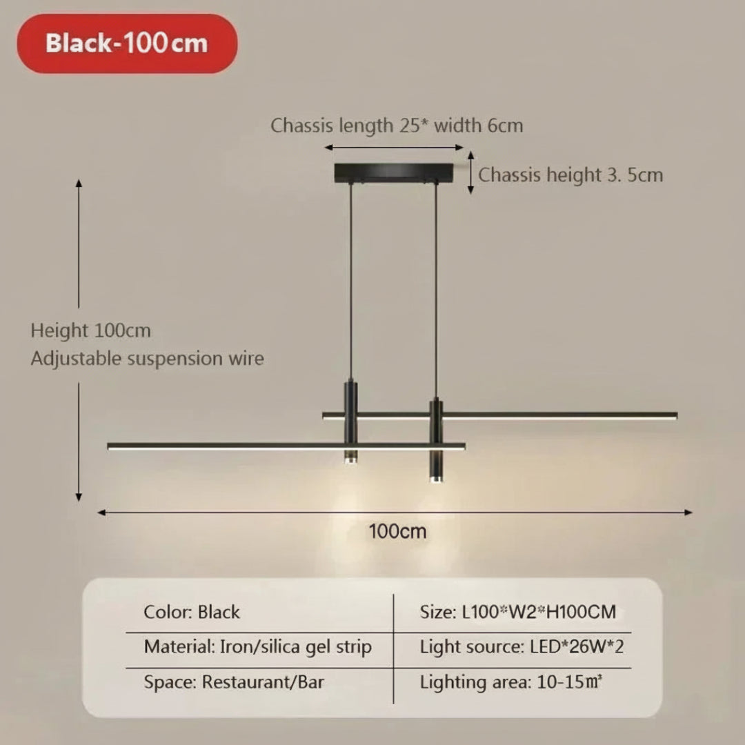 LED Pendant Light – Dimmable Smart Hanging Chandelier