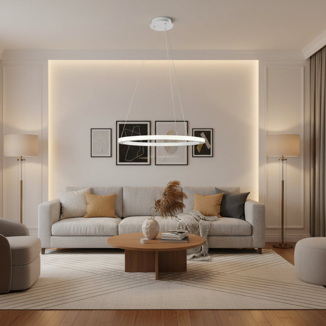 Circular LED Pendant Light – Minimal Ring Design