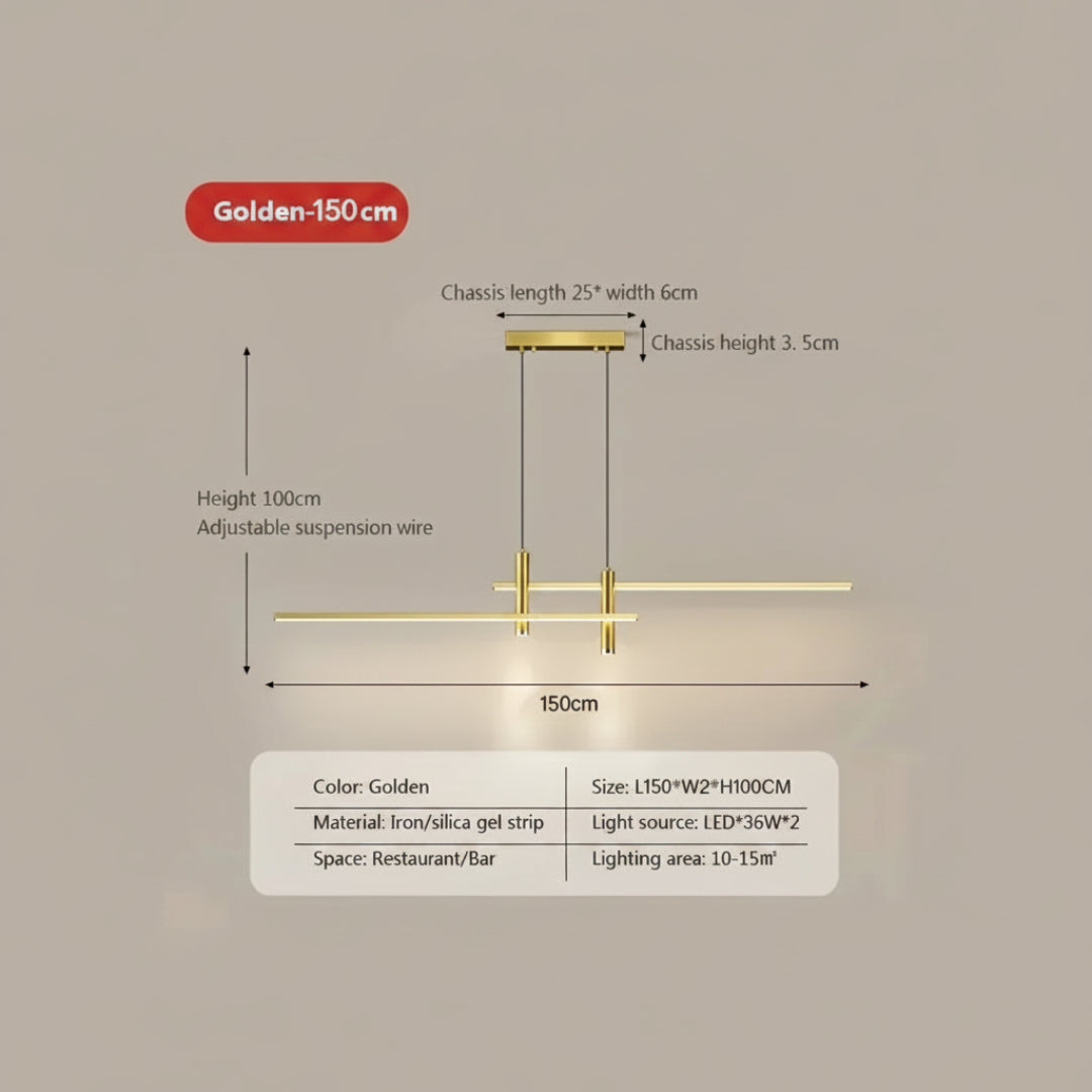 LED Pendant Light – Dimmable Smart Hanging Chandelier