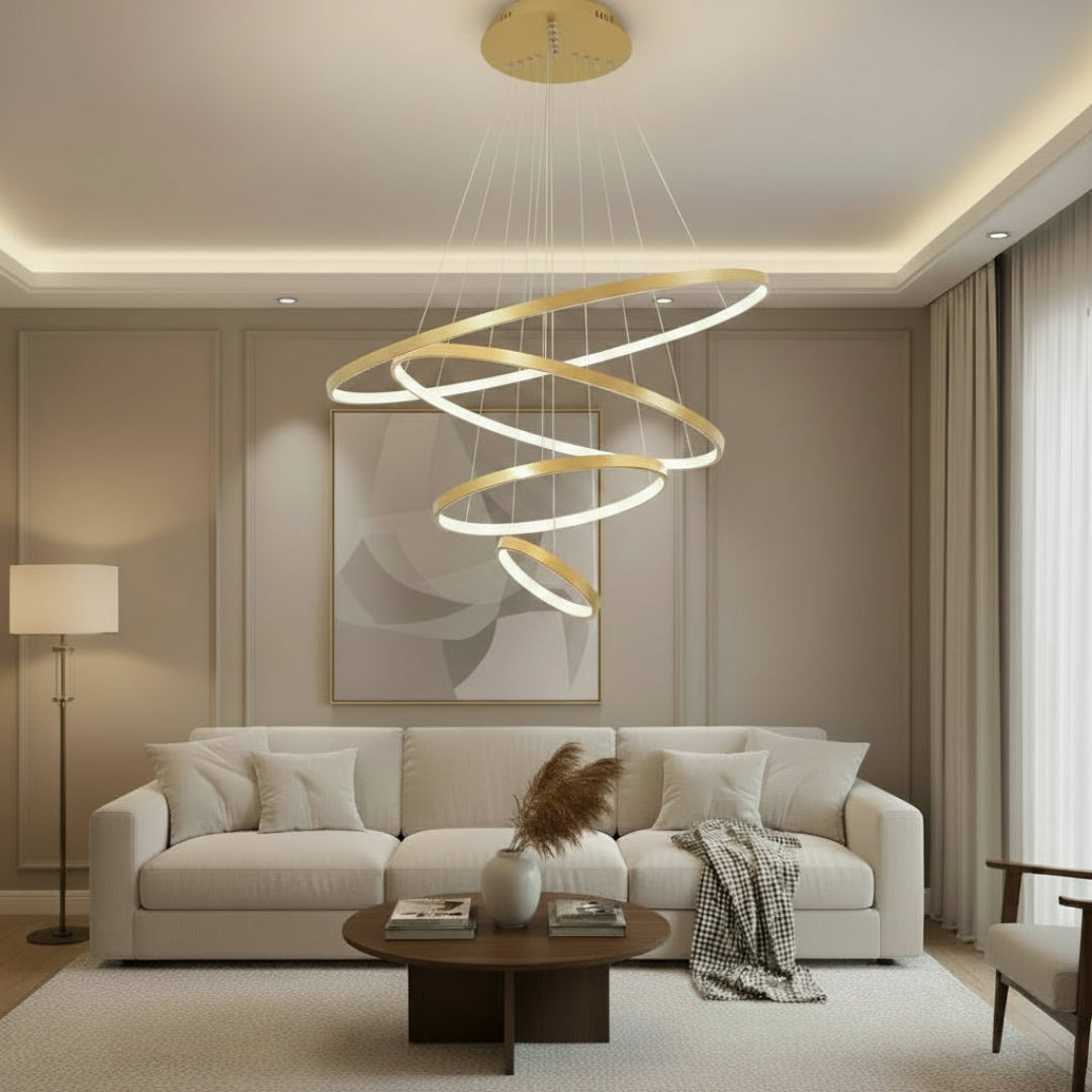 LED Ceiling Chandelier – Modern Wrought Iron Light