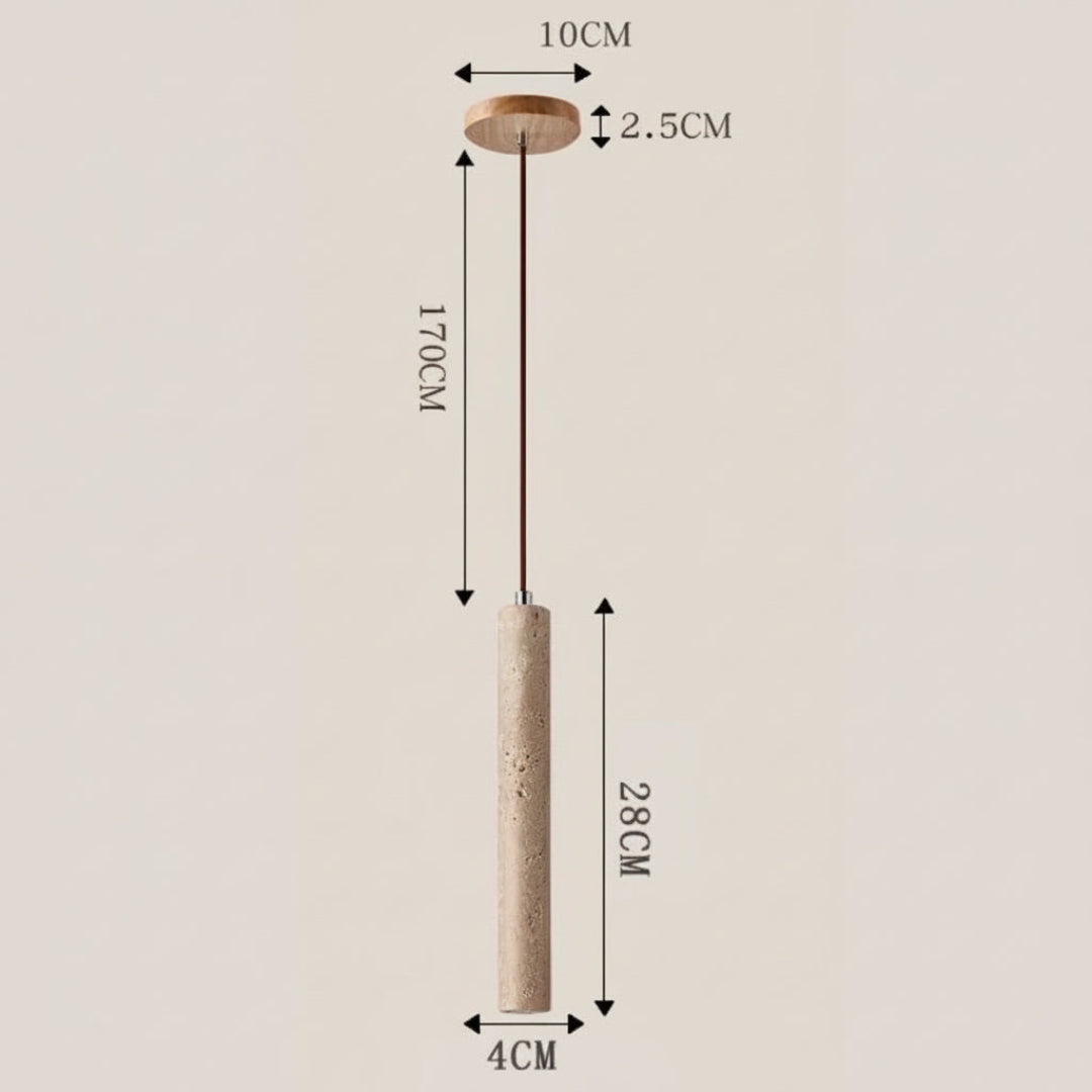 Stone LED Pendant Light – Slim Linear Design