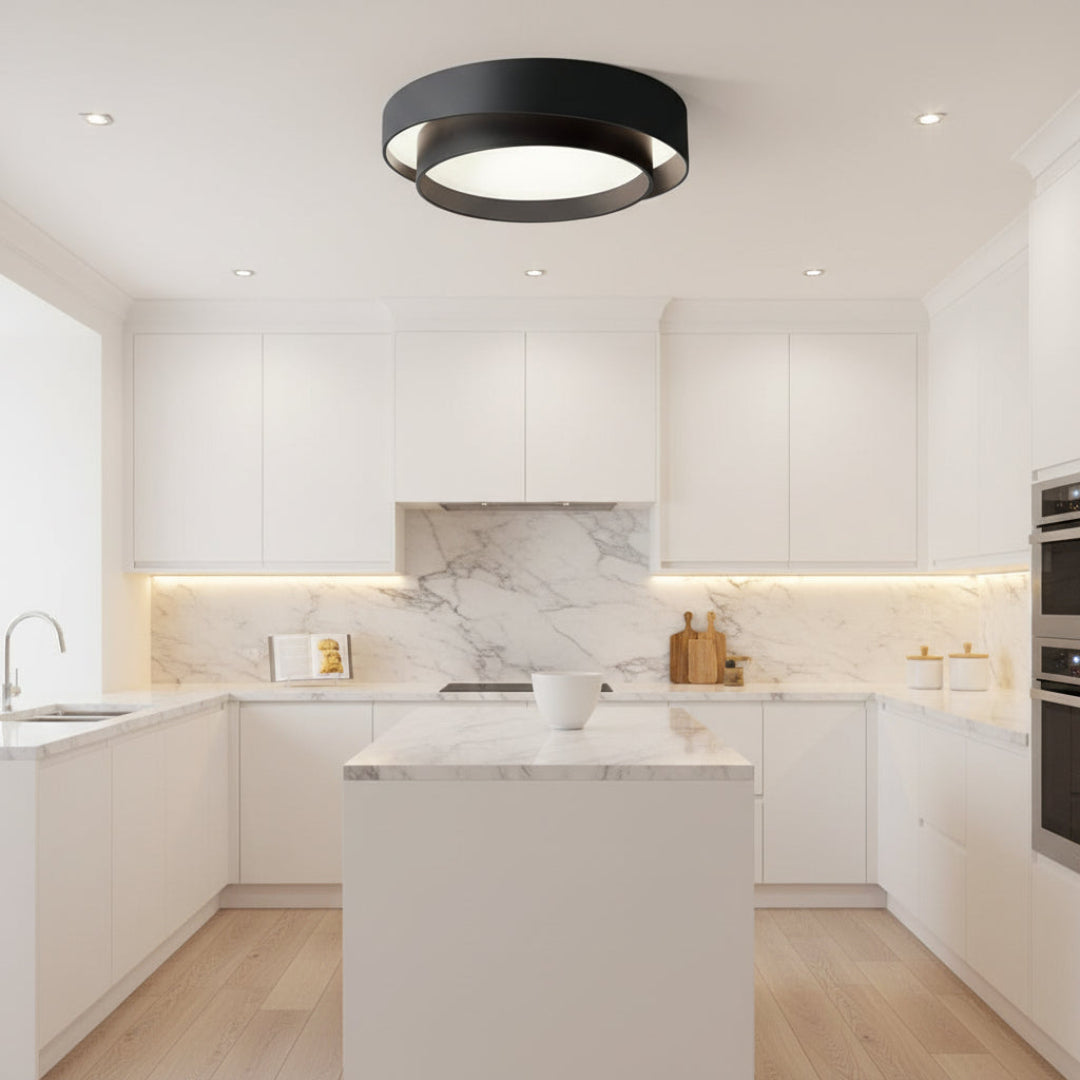 Concentric Ring LED Ceiling Light – Modern Style