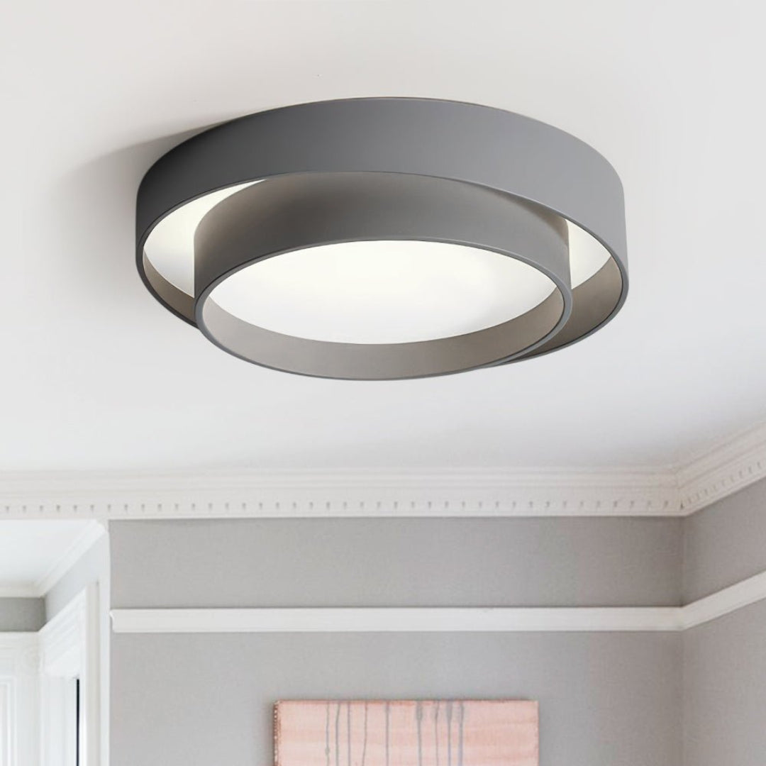 Concentric Ring LED Ceiling Light – Modern Style