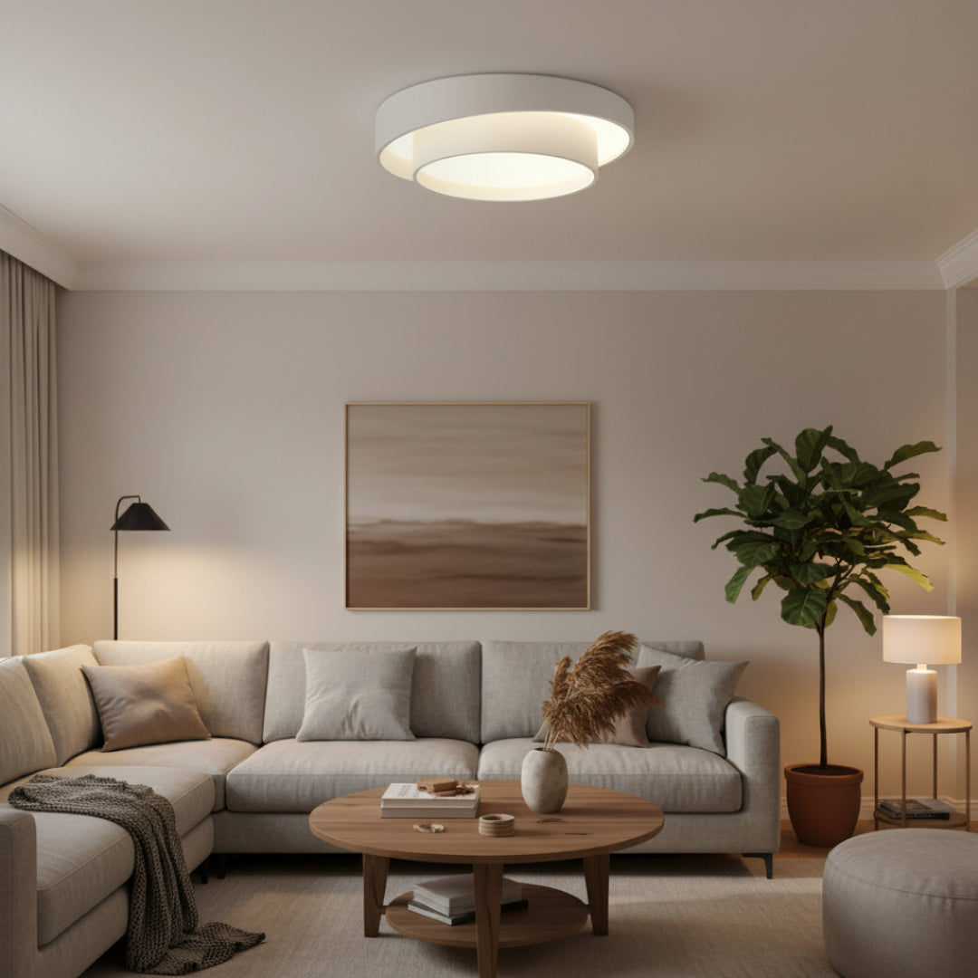 Concentric Ring LED Ceiling Light – Modern Style