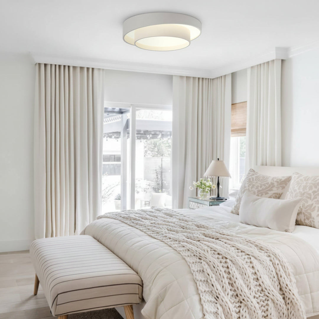 Concentric Ring LED Ceiling Light – Modern Style