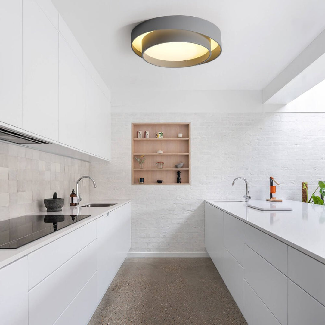 Concentric Ring LED Ceiling Light – Modern Style