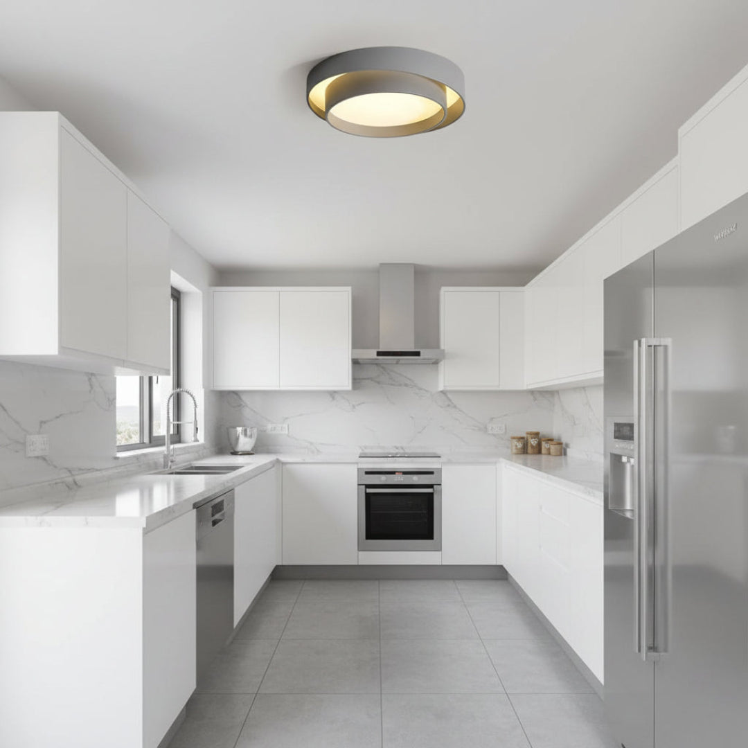Concentric Ring LED Ceiling Light – Modern Style