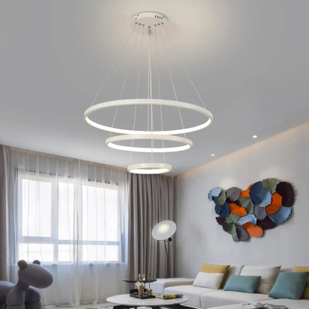 LED Ceiling Chandelier – Modern Wrought Iron Light